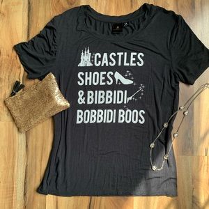 Disney Princess Black Cinderella Top